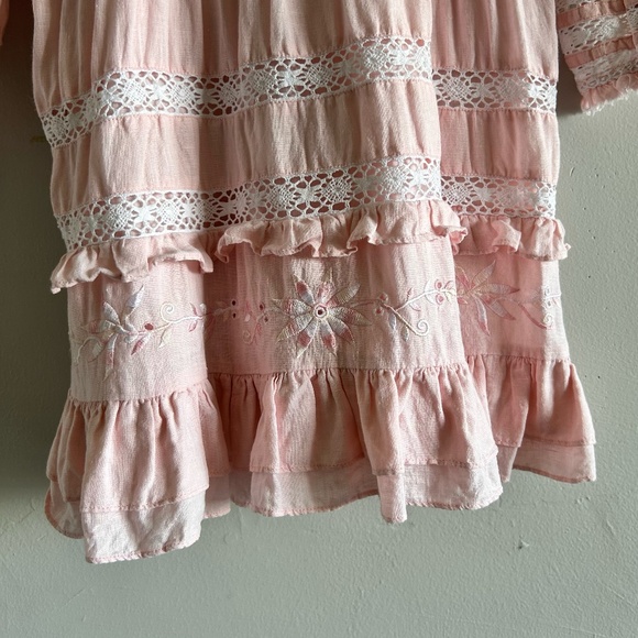 LoveShackFancy Deacon Dress | Dusty Pink | Size Large - Picture 13 of 16